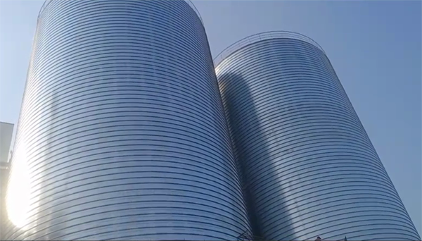 巩义2座混凝土高架卷板仓